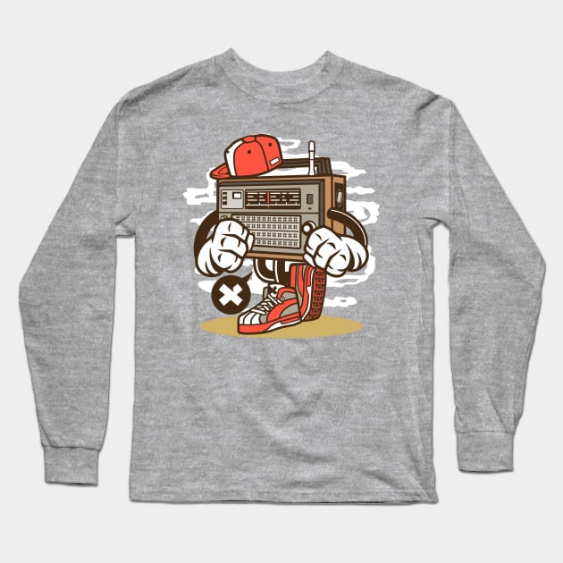 Old school radio Long Sleeve T-Shirt by Superfunky